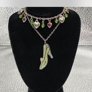 *Disney Jewelry ^^^  Enamel Cinderella **  Pendant  Necklace / Iced Necklace **